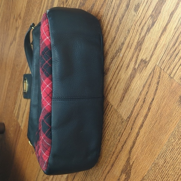 TALBOTS Quilted Greenwich Tartan Plaid & Leather Hobo Bag - Picture 8 of 10